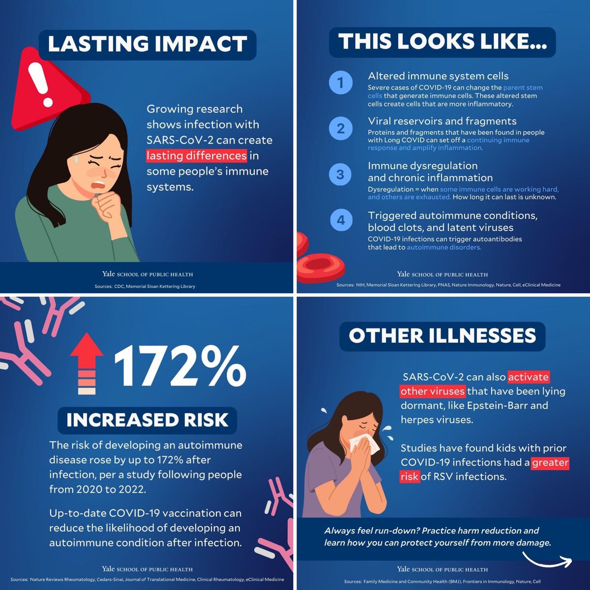 And then there’s the fact that the Covid infections themselves can create lasting differences in some people's immune systems which leaves them more susceptible to other diseases like RSV. This may well be part of the reason we’re seeing a rapid rise in so many other illnesses.