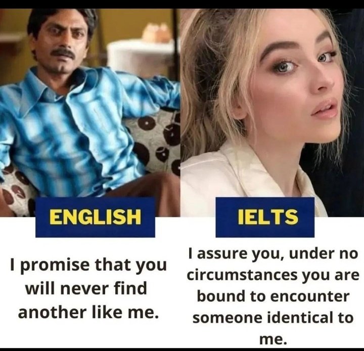 ENGLISH vs IELTS.