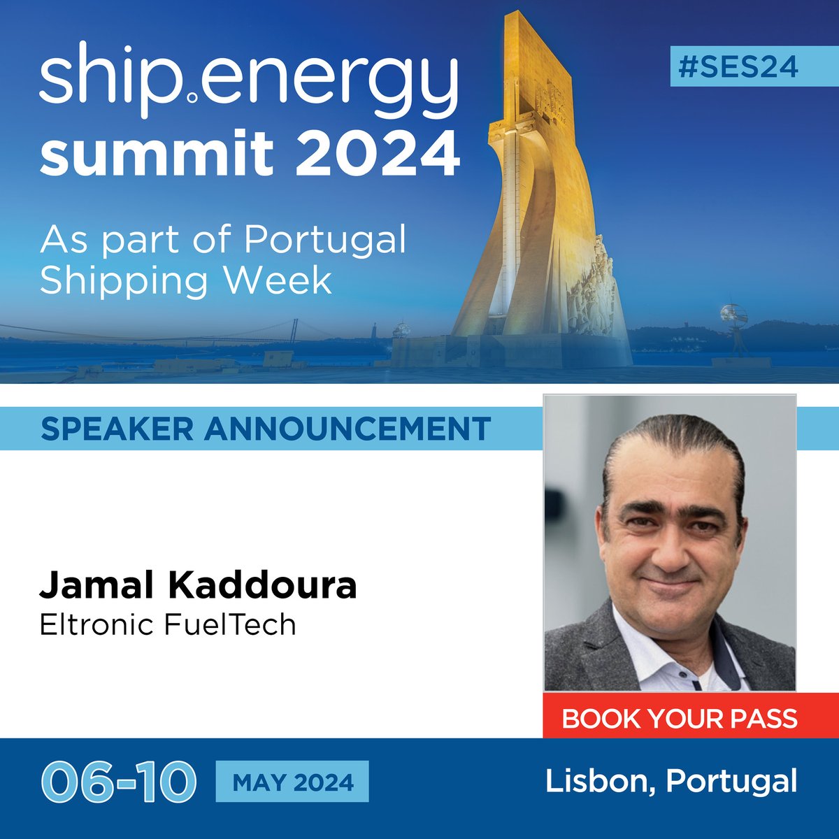 Jamal Kaddoura, Key Account Manager at Eltronic FuelTech will be speaking at the ship.energy summit taking place during Portugal Shipping Week in Lisbon 6-10 May 2024. Programme ➔ lnkd.in/eUJHX36d Register ➔ lnkd.in/ezfMeS_Z #SES24 #PSW24 #Portugal