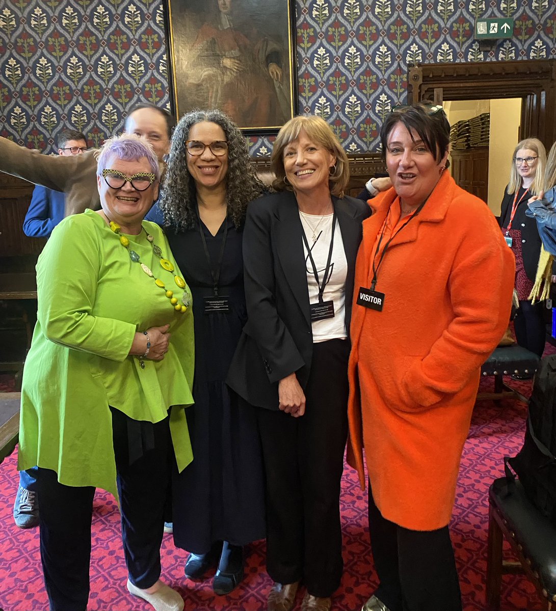 Meno Warriors assemble: @carolynharrismp Catherine Green who is working on equity in @nhsengland menopause care, me, and Tina Backhouse from Theramex at the Commons at the launch of a report revealing that 23% of white women are on HRT but only 5% of Black women. Time for change