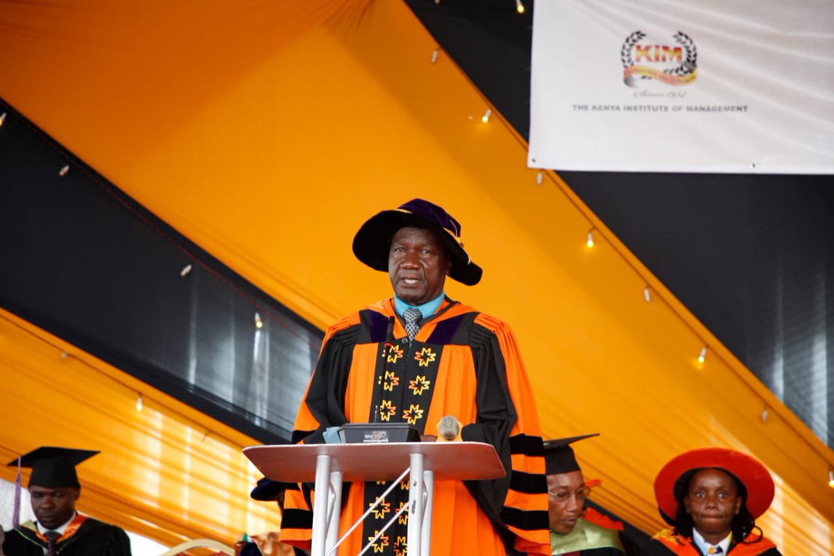 Vice Chancellor, The Management University of Africa, Prof Washington Okeyo PhD, MBA,MKIM,BSc shared the benefits MUA is offering KIM alumni- our recent graduates as they proceed with their next chapter of life🥳🎓 #KIMGraduation2024