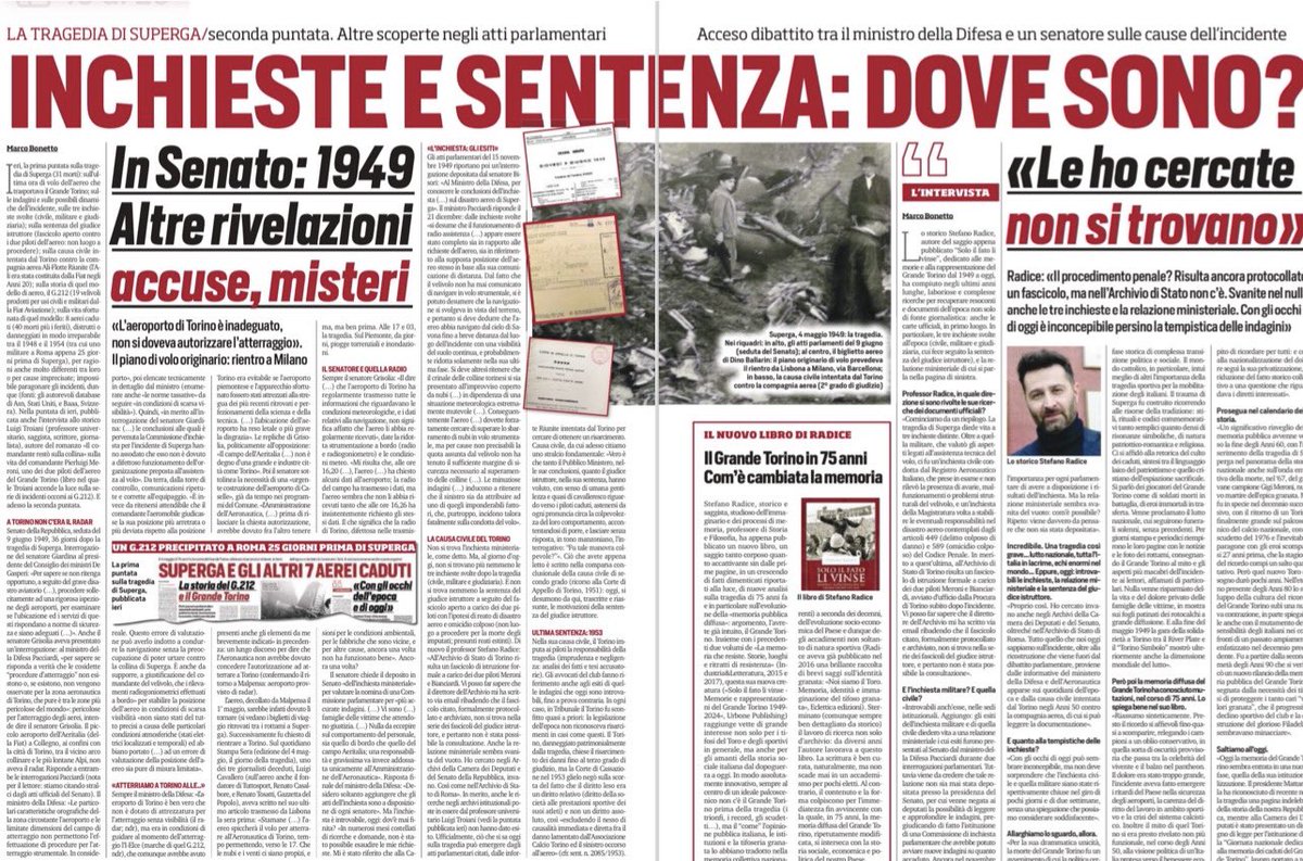 #grandetorino #superga 4 Maggio 1949 Interessante approfondimento sulla tragedia a cura di Marco Bonetto (TuttoSport) Seconda parte