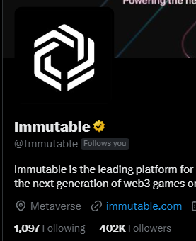 Congratz @Immutable on the 400k followers!!