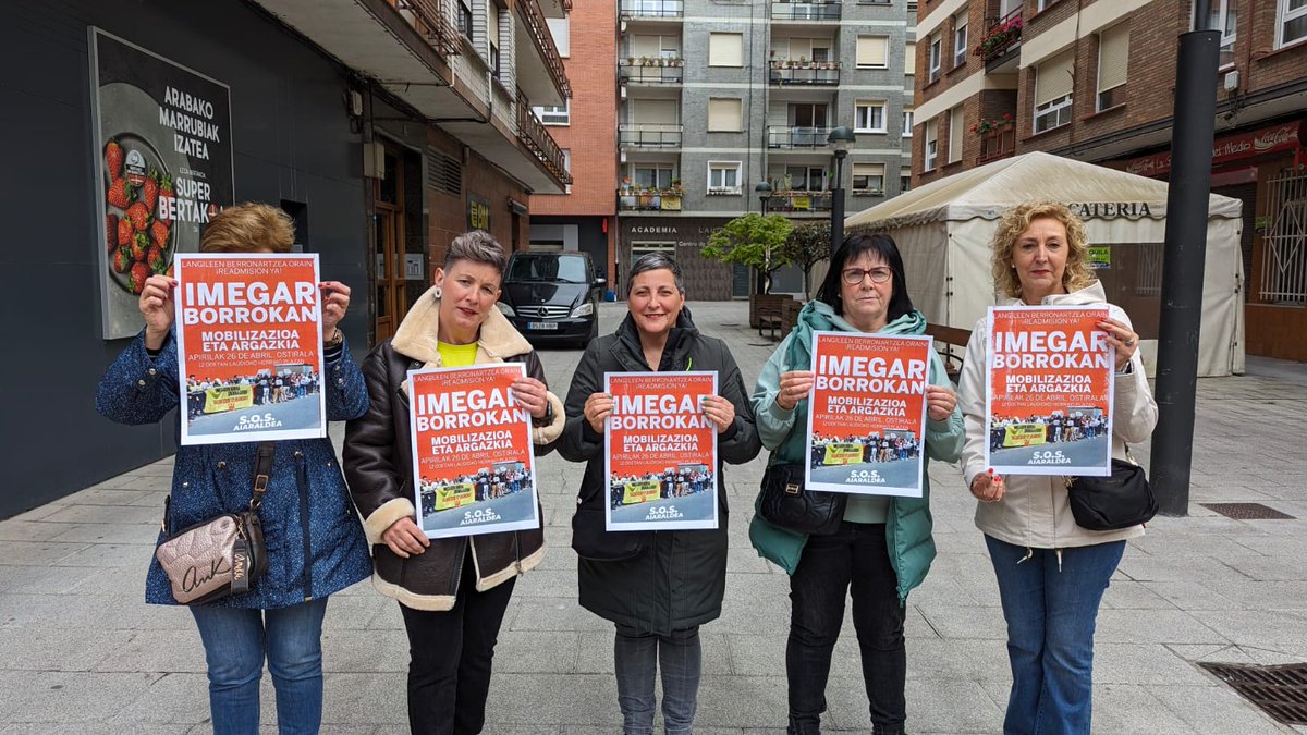 📢BM supermerkatuetako langileek ere egin dute bat Imegarreko langileen aldarriekin

📍Gaur, 12:00etan, mobilizazioa eta argazkia Herriko plazan

Animatu bertaratzera! Kaleratzerik ez! Readmisión ya! ✊✊✊
