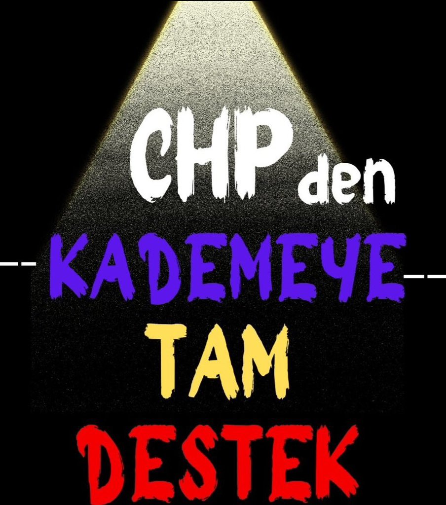 Her zaman olduğu gibi 

👇👇👇👇👇👇👇

#CHPdenKademeyeTamDestek