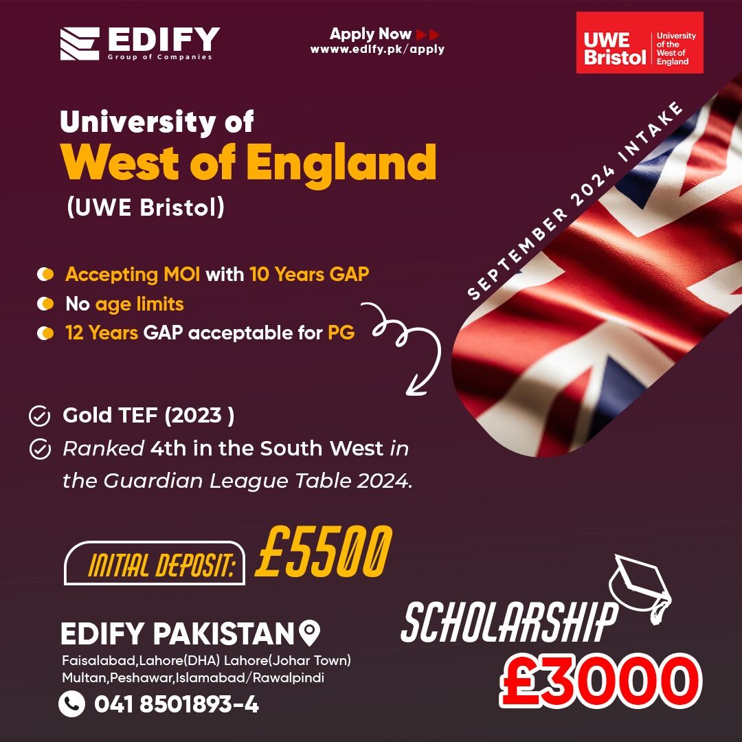 Why study at the University of the West of England? 
.
#uwebristol #studyinuk #studyatuwe #studyvisa #abroad #studyoverseas #edify #edifygroup #studentvisa #immigration #visaconsultants #studyinuk #studyinusa #studyingermany #studyinaustralia #studyincanada #studyindubai