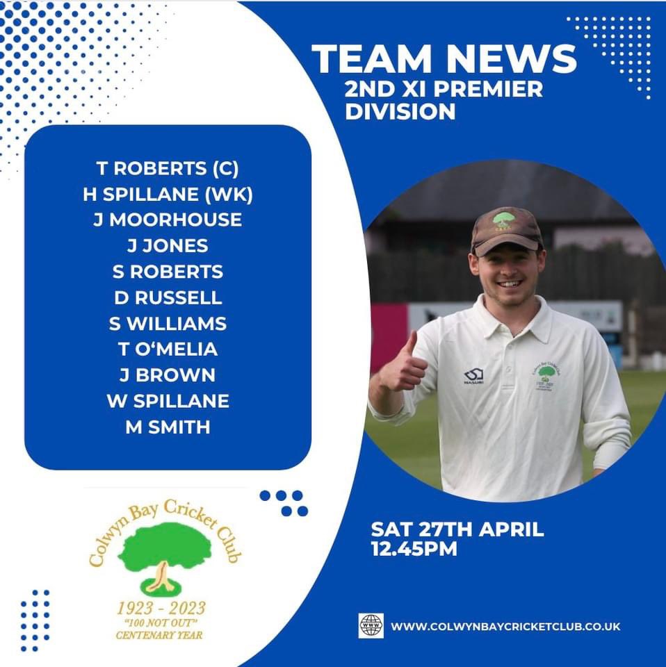 TEAM NEWS The 2nd XI kick off their 2024 season at home to Northern and here is their team for Saturday! 🌳