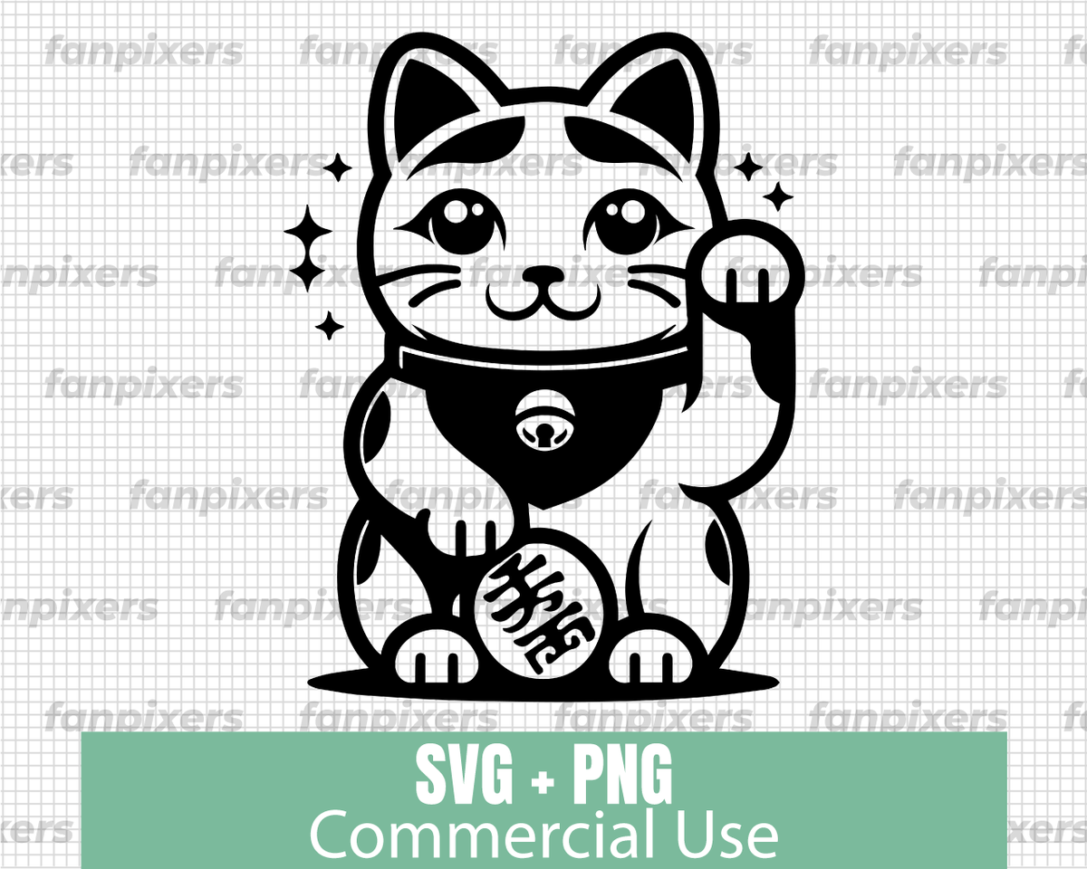 Cute Maneki-Neko Japanese lucky cat SVG PNG
etsy.com/listing/170721… #BlackAndWhiteDesign #LuckyCat #JapaneseCulture #VectorArt #GoodFortune #etsyseller #etsysvg #digitaldownload #svg #CatIllustration #cric