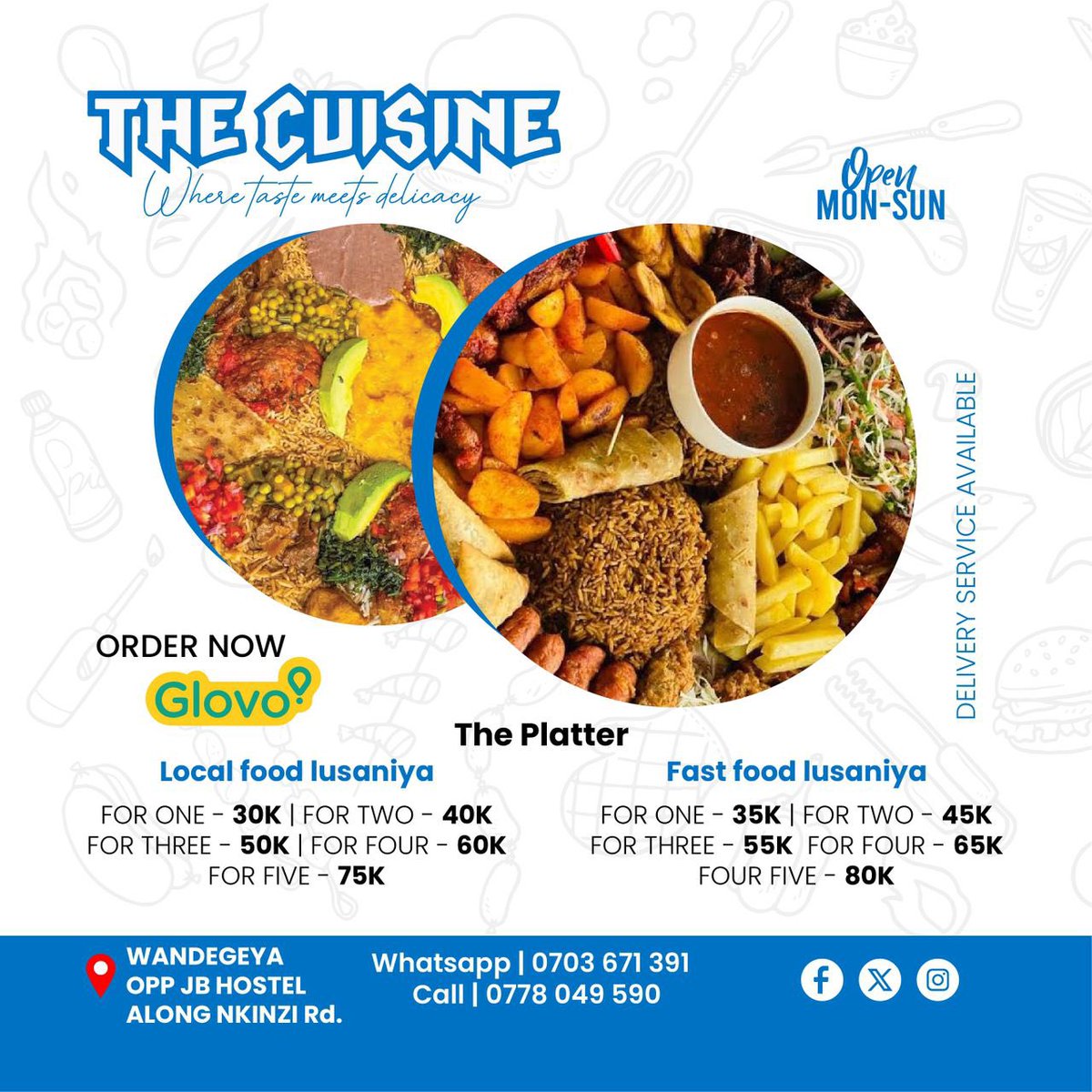 Who's around wandegeya and makerere we attack The Cuisine fast food lusaniya now now, you must be a foodie 😂 #TheCuisineWandegeya