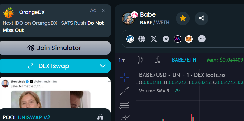 $BABE dextools.io/app/en/ether/p… #BABE #0xBABE