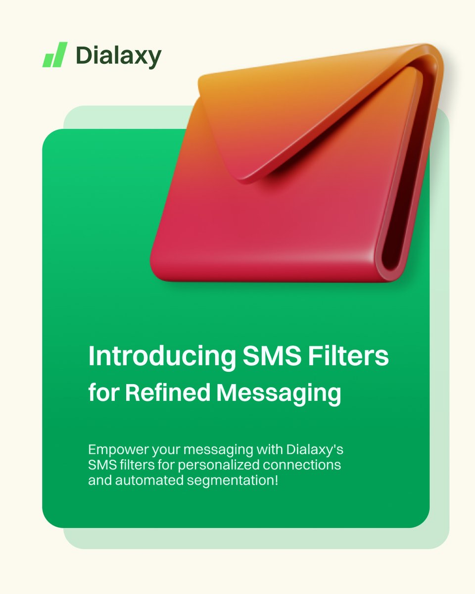 Introducing SMS Filters for Refined Messaging
Empower your messaging with Dialaxy's SMS filters for personalized connections and automated segmentation.
#dialaxy #virtualnumber #VoIP #SMS #Connection  #USA #Canada