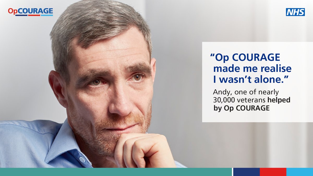 If you’ve ever served in the UK Armed Forces and are struggling with your mental health, Op COURAGE is there to help. Op COURAGE is a dedicated NHS mental health service developed by veterans, for veterans. Visit nhs.uk/opcourage