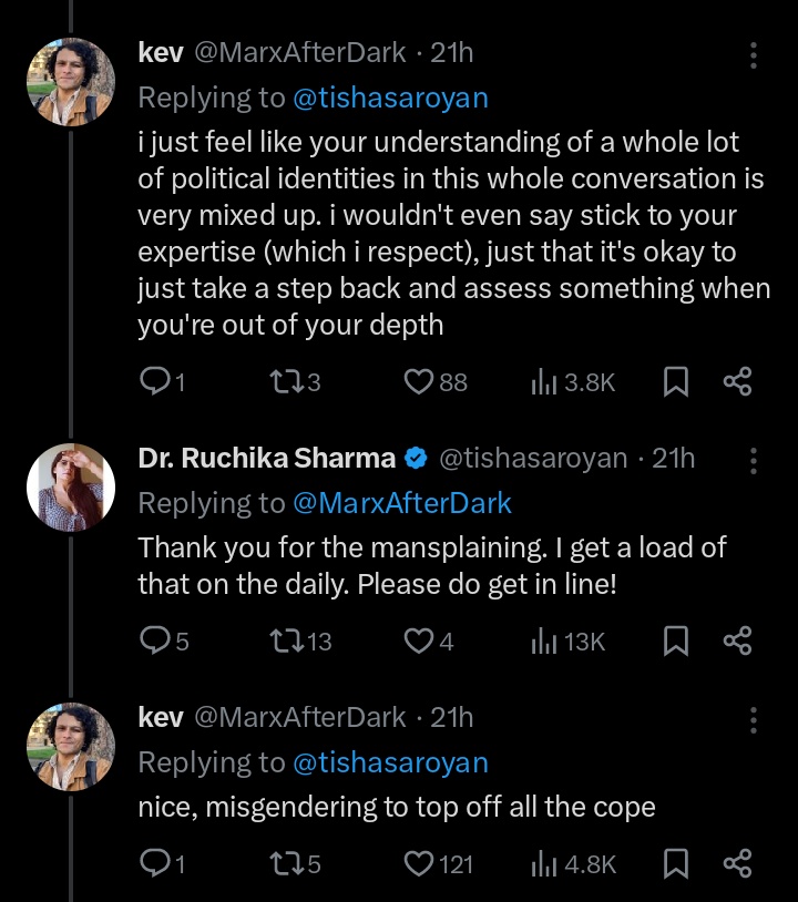 Hello @tishasaroyan I know it's hard to overcome your brahminical tendencies, but you can start by accepting the fact that you don't know everything and that your understanding of society may be flawed. Read more not only to learn but also to unlearn.