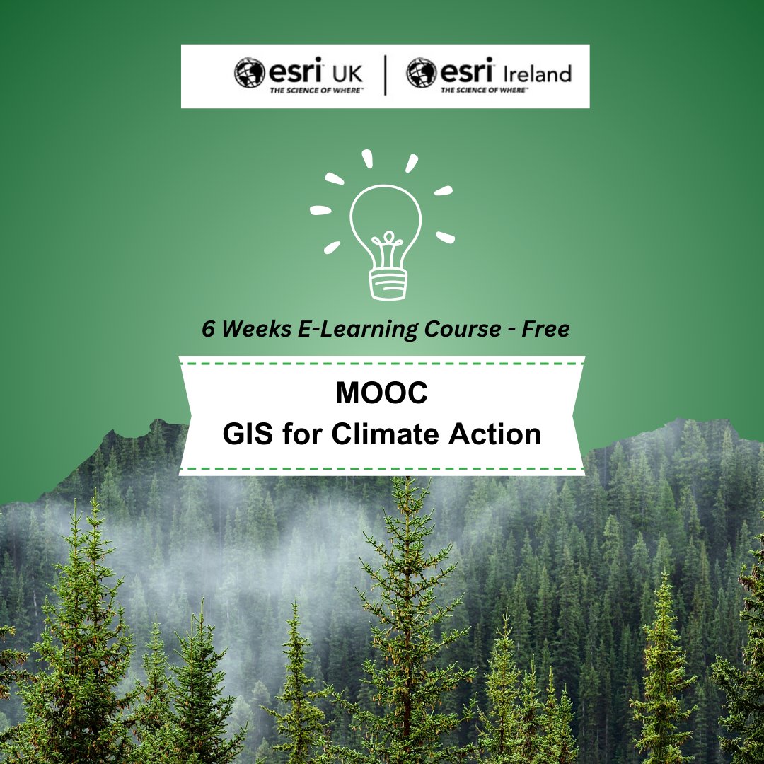 Explore the latest ArcGIS capabilities and learn how to create insight that drives positive action. 🤓💡🗺️ #MOOC #LearningServices #ArcGIS #GISTraining #DigitalLearning Register for a 6 week course starting 1st May: esri.social/VLxX50RoP9E