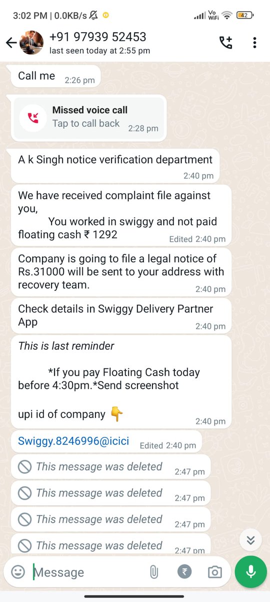 What is this @Swiggy @SwiggyCares ?