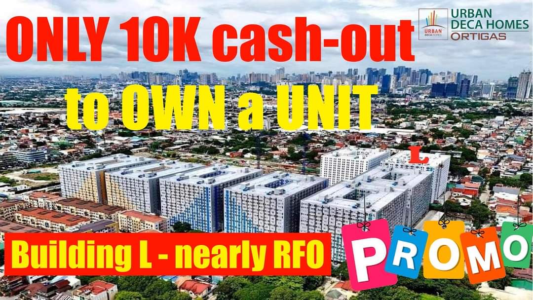 💝💸 NO Equity PROMO (Building L)  | 10K CashOut ONLY, LIPAT AGAD in 1-3mos!

Watch on HD
- youtu.be/W3NRXFyWd4E

#LowestDownpayment #RentToOwn #urbandecahomesortigas #PasigCity #condoforsale #buynow #buy #CondoInvestment #condoph #viralpost #viralvideo #trending #trendingnow