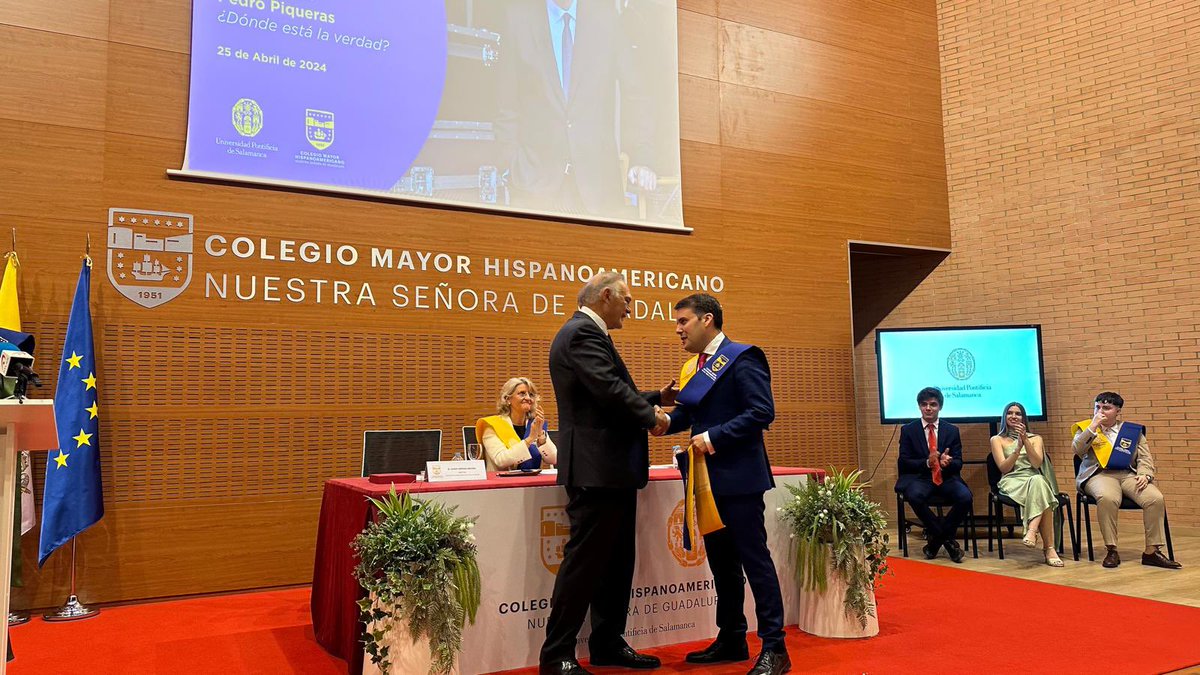 🎓 El Colegio Mayor Hispanoamericano Nuestra señora de Guadalupe clausura su #curso académico y nombra #colegial de honor al #periodista Pedro Piqueras🎖️ upsa.es/actualidad/el-… @CMGuadalupeUPSA