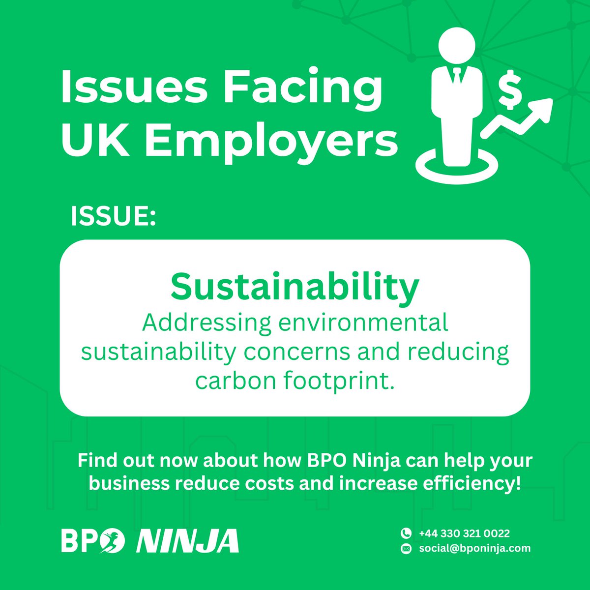 UK employers face challenges in maintaining sustainability.

Contact us: 
P: +44 330 321 0022 
E: social@bponija.com 
W: eu1.hubs.ly/H08QWZg0 

#BPO #BusinessProcessOutsourcing #Outsourcing #CostCutting #UKBusiness #PhilippineOutsourcing #BPOExcellence #GlobalBusiness