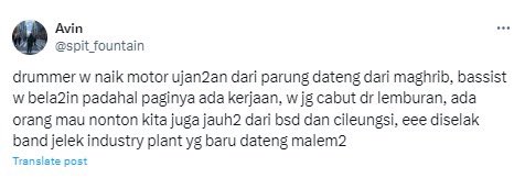 ramadhan1105's tweet photo. @spit_fountain Oh, kalau gitu gw juga gak peduli sama perjalanan band lo. Lo gak spesial. Pengorbanan band lo? Been there, done that. https://t.co/jy1I548dLo