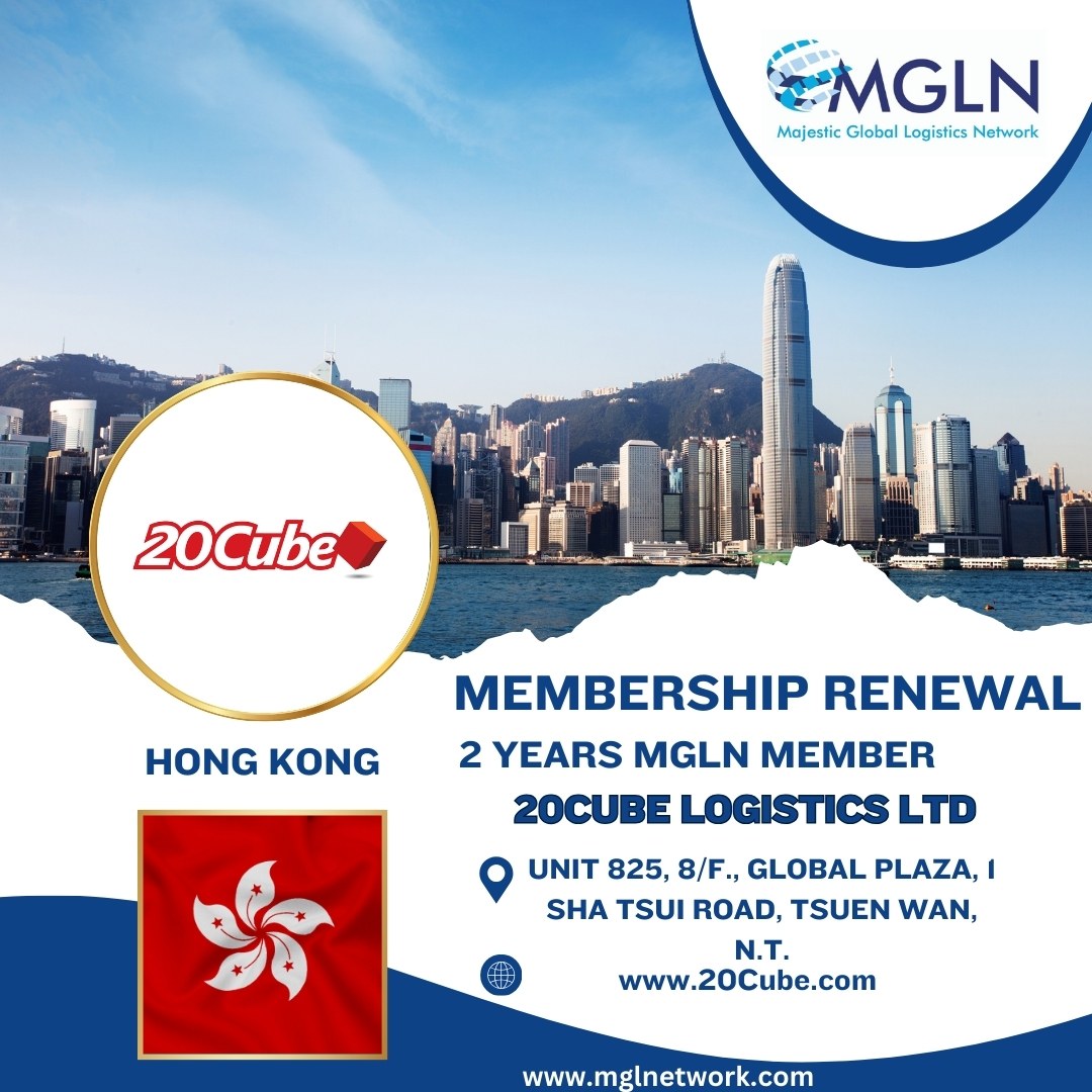 20CUBE LOGISTICS LTD from HONG KONG  has Renewed their MGLN Membership! 🥳
Thank you for the Renewal 🌹
#mgln #mglnqatar #mglnindia #hongkong  #20cubelogistics #hongkonglogistics #hongkongairfreight #hongkongseafreight  #hongkonglandfreight #seafreight #airfreight #landfreight