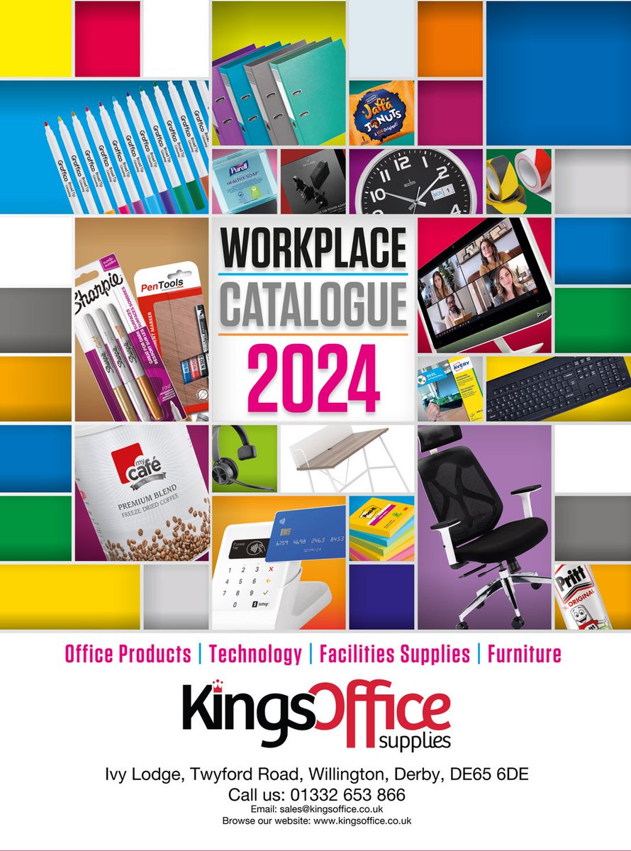Exciting News, The new Kings Office 2024 workplace catalogues is out now. View your digital copy now!! 
👉 digicatalogue.co.uk/kingsoffice/

Get in touch if you would like a hard copy
Tel 01332 653 866 Sales@kingsoffice.co.uk
kingsoffice.co.uk
#workplacesupplies #ShopLocal