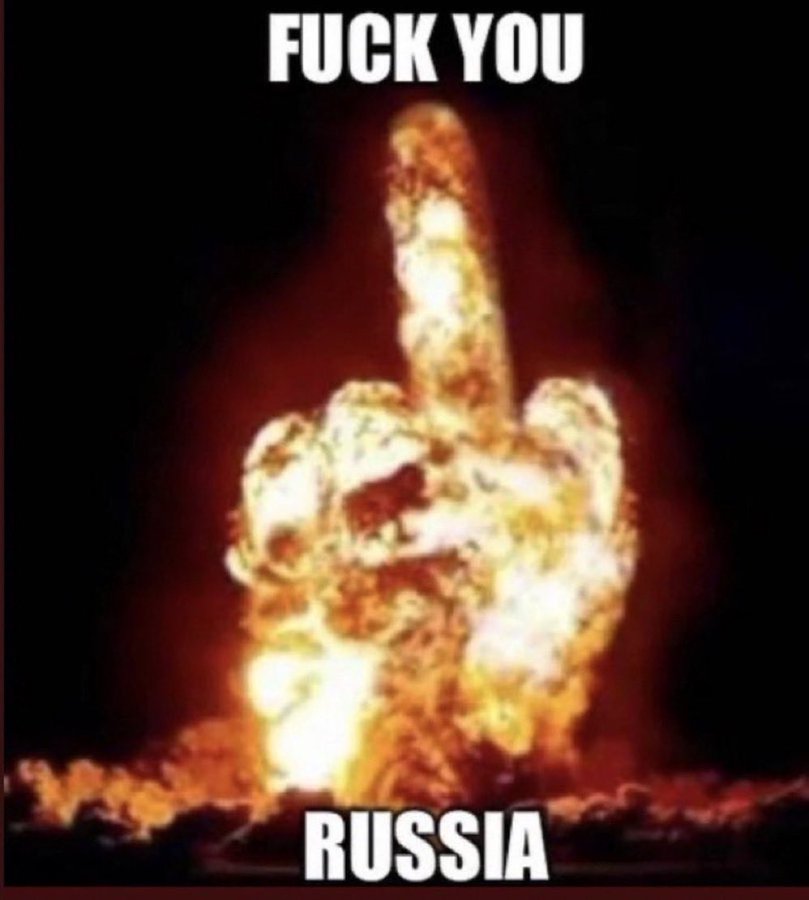 @JayinKyiv I hate this Terrorstaat‼️🤮
🇩🇪❤️🇺🇦❤️🇮🇱❤️🇪🇺 #SlavaUkraïni 
#PutinHuilo La-la-la-la-la-la-la-la 
#PutinIsaWarCriminal #Putincyka
#PutinHitler #PutinsWar #PutinButcherOfMariopul #PutinTerrorist #putinsinvasionofUkraine #PutinGoFuckYourself 
#RussianTerrorismMustBeStopped