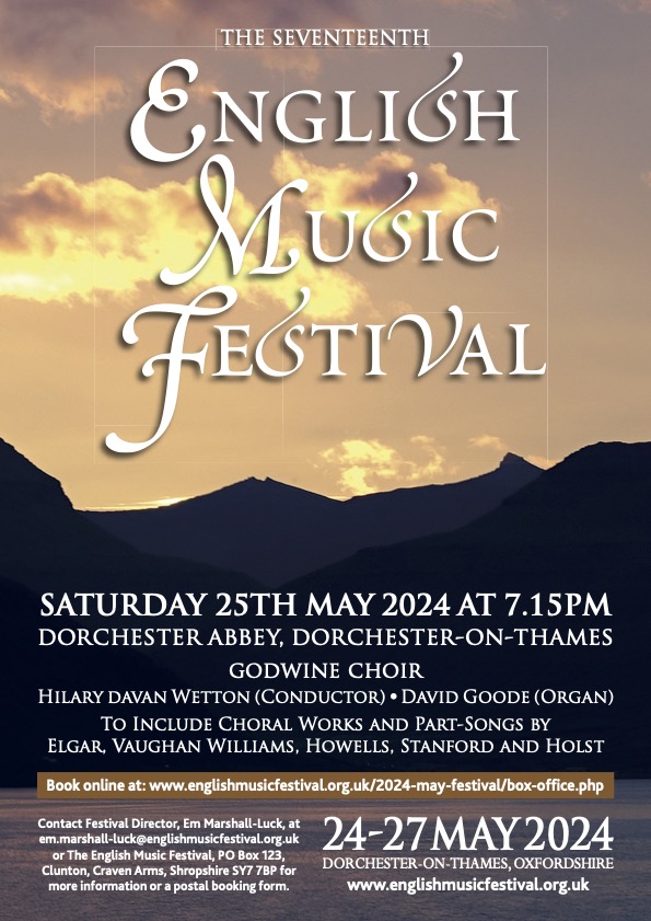 A great event in @DorchesterAbbey: one of the most beautiful buildings in Britain; just sitting in the church will balance the grim scenarios which currently surround us. The splendid Godwine Choir sings very fine music by Holst, Howells, Stanford and many others. Do come!