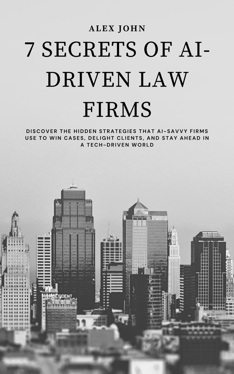 My new ebook '7 Secrets of AI-Driven Law Firms' is out! #lawyers, for a limited time, you can get it now for free. Learn how tech-savvy firms are using AI to win more cases and delight more clients. Go here 👉 selar.co/4ot3q1 #AIinLaw #NigerianBarAssociation #lawyers