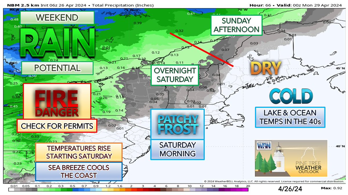 FRIDAY - Update on what to expect over the weekend for #Maine along with a peek into next week ► pinetreeweather.com/discussions/fr…

#HeyBangor #PortlandMaine #theloaf #MEwx