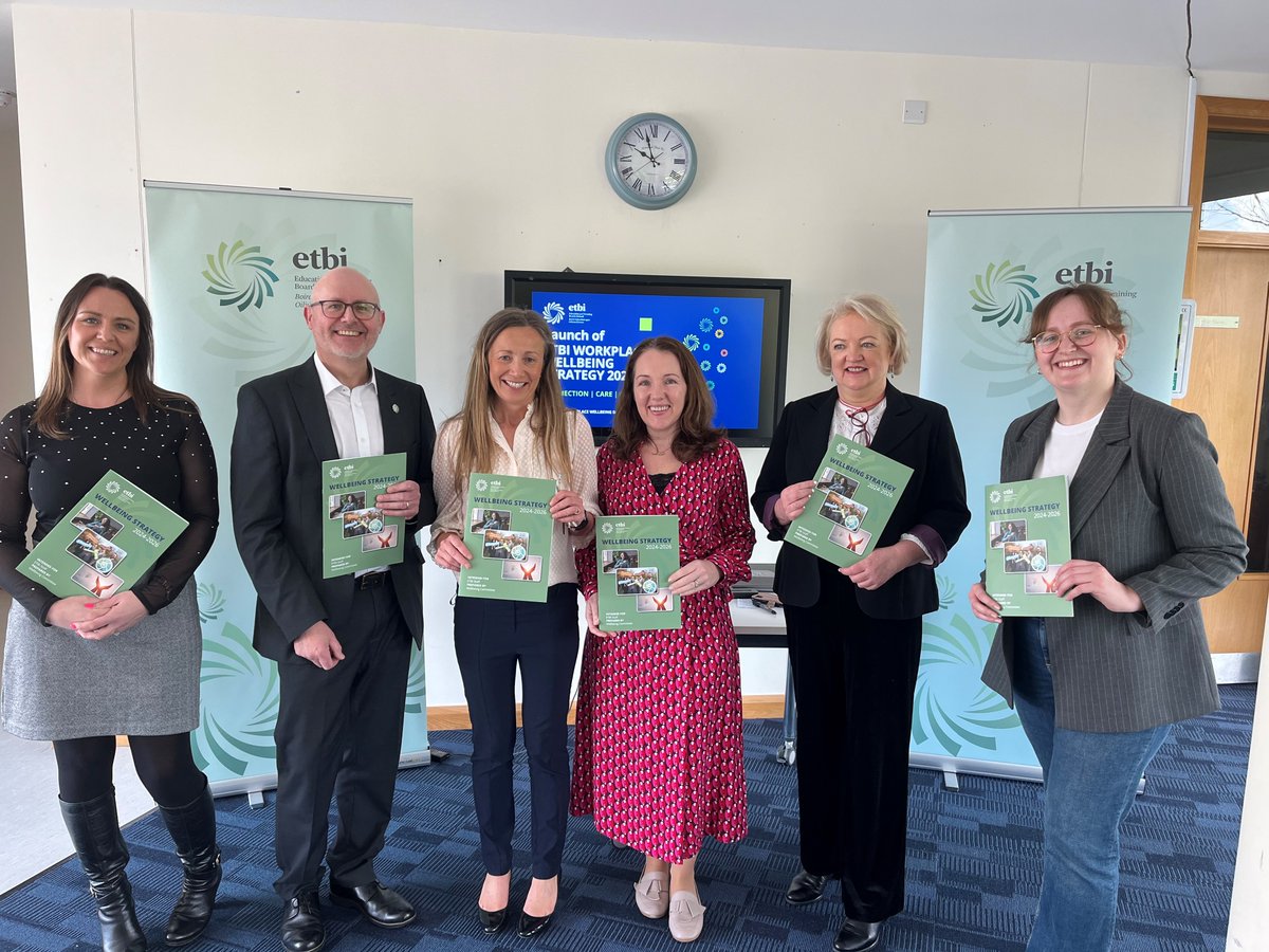 We're delighted to welcome ETBI staff to our HQ in Naas today for the launch of the ETBI Wellbeing Strategy! #ETBStrongerTogether #NationalWellbeingDay