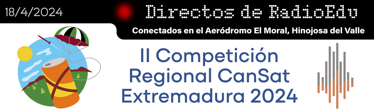 🎙️El pasado 18 de abril estuvimos presente en la II Competición Regional CanSat Extremadura 2024. 🧡Fue un directo diferente, en un ambiente único, pues se emitió desde el Aeródromo El Moral, Hinojosa del Valle. 🎙️Os dejamos el enlace al programa‼️ 📌cutt.ly/lw6Ktqzk