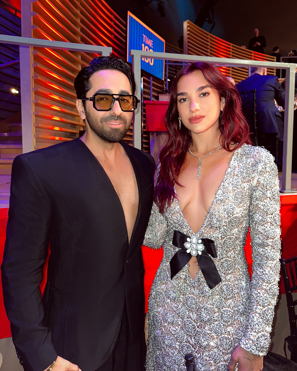 .@ayushmannk attends Time100 Gala, meets #DuaLipa #KylieMinogue and #UmaThurman 

#AyushmannKhurrana #Times100 #TIME100 #TIME100Gala