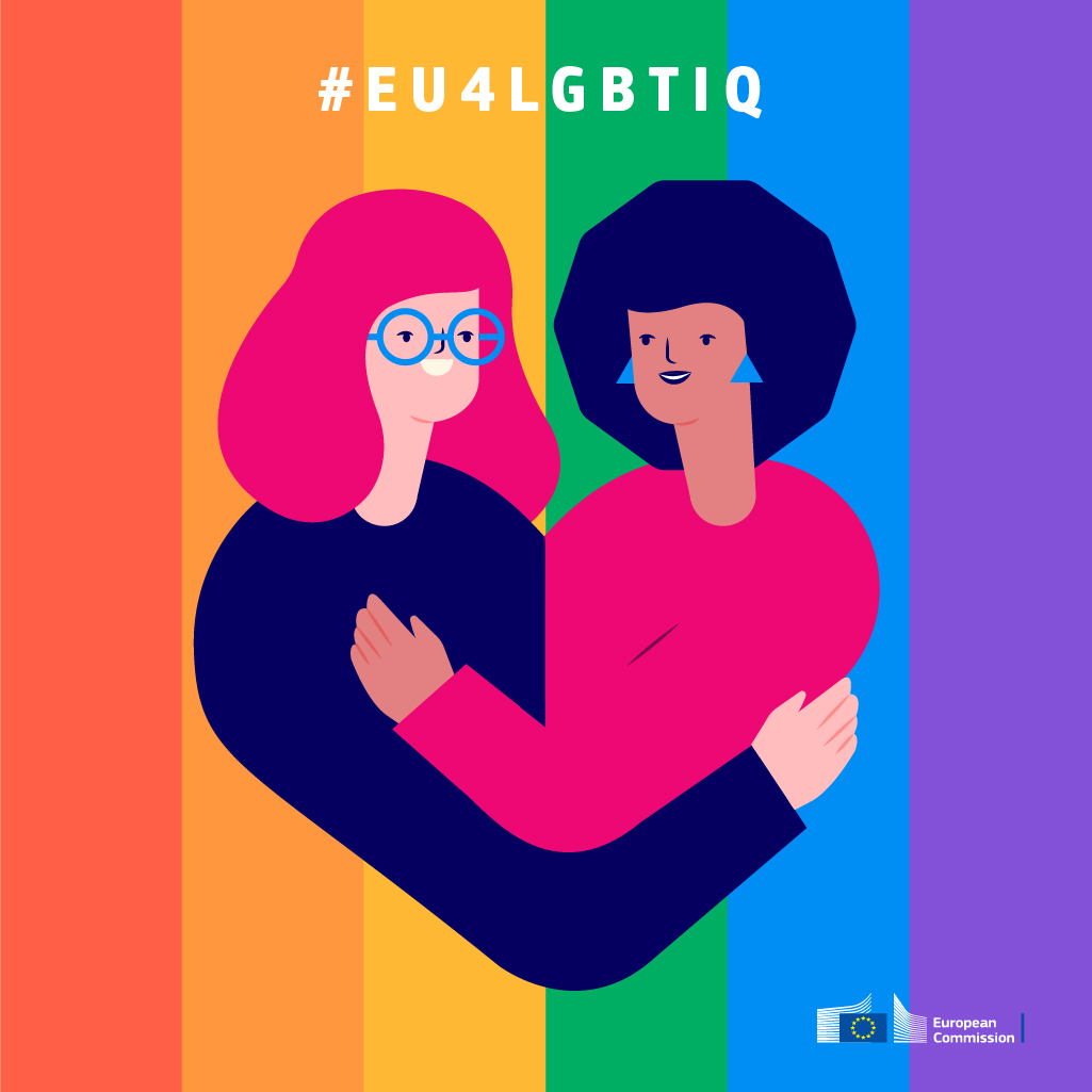 🏳️‍🌈On #LesbianVisibilityDay, and every day, we support, recognise, and encourage lesbians in their diversity to be their true selves! 👩‍❤️‍💋‍👩 Today we bring awareness to the challenges & discrimination lesbians still face for being women & part of the LGBTIQ+ community. #EU4LGBTIQ
