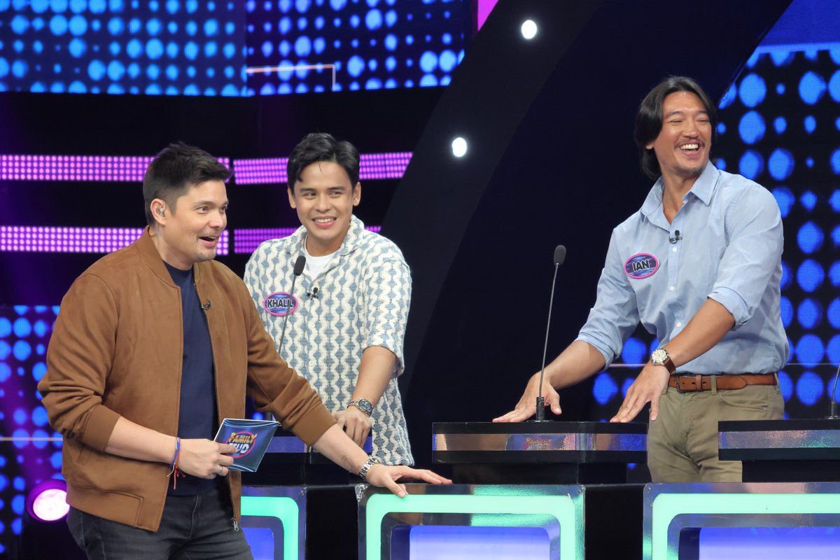 TEAM PATRON is headed by Kapuso singer Khalil Ramos, who plays a mob boss in the film, 'Fuchsia Libre.' He is backed up by actors Ian Ignacio and Randy Villarama, plus their friend Kevin Dalugdug! #FamilyFeudPH | April 26, 2024 #FeudFuchsiaLibre #BestTimeEver