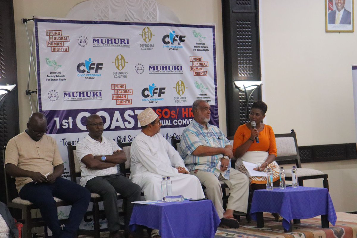 Muslims for Human Rights (MUHURI) in collaboration with the @CoastRights, @DefendersKE and @cff_kenya hosted the 1st Coast Civil Society Annual Convening that took place in Mombasa on April 25, 2024. 1/