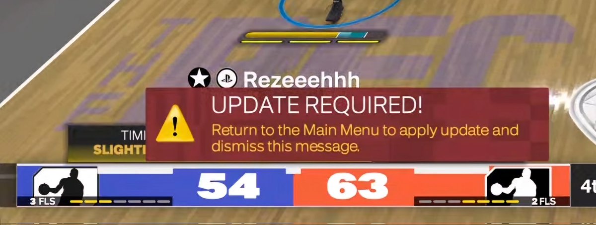 <a href="/Beluba/">Mike Wang</a> <a href="/NBA2K/">NBA 2K</a> can we fix this in #2k25. We are at the end of April and we still have the "Update Required" screen infront of the shot timing and contest tab. Can we please move this to the bottom right hand corner, top left corner or minimize the size of it.