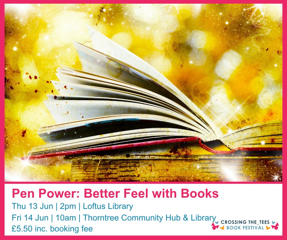 Pen Power: Better Feel with Books 📚 Facilitated by certified Biblio/poetry therapy practitioner Dr Natalie Scott, this session introduces a range of gentle expressive writing activities designed with emotional wellbeing in mind. 🎟️ crossingthetees.org/whats_on/pen-p…