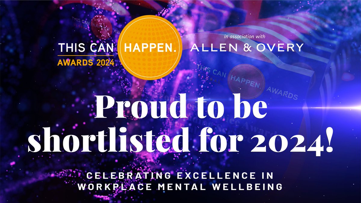 We're delighted to be shortlisted in the 2024 @tchappen awards in the Best Use of Technology for Wellbeing category for our work with @SercoGroup and @WeAreLHCharity. Congratulations to all nominees 🙌