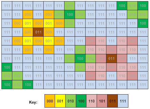 TASEComputing's tweet image. Amazing 3 bit colour art created by Y8 this week! #TASEComputing