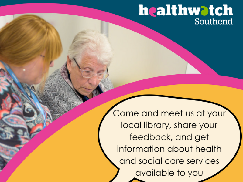 Healthwatch Southend would like to invite you to its upcoming library sessions. You can come and meet the team, share your feedback, and get information about health and social care service... savs-southend.org/event/healthwa…