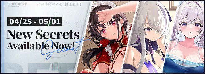 Dear Commander, Immerse yourself in the new Secrets! Secrets for Unzen, San Jacinto, and Ting An are available for a limited time between 4/25 - 5/1, 11:59 P.M. (UTC-7). #AzurLane #Yostar