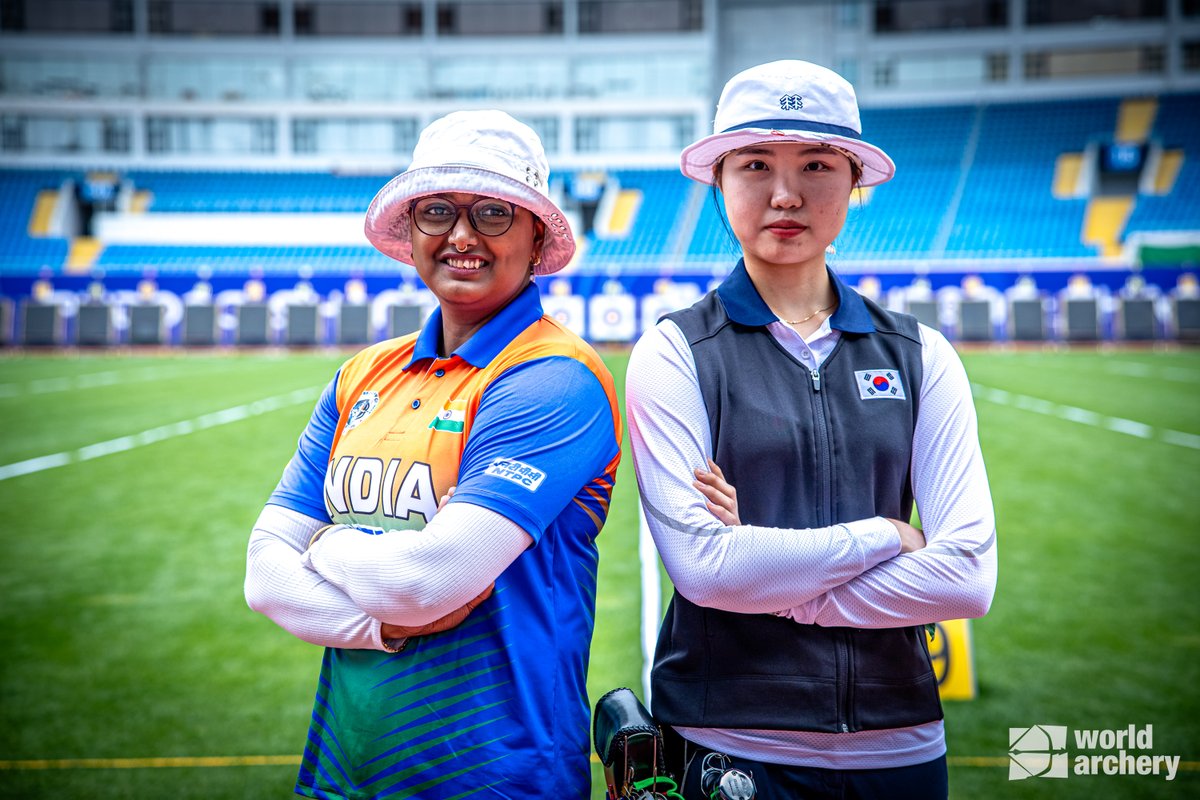 Big contenders in the FINAL FOUR. 🤩

Youth Olympic champion Li Jiaman will try to defend the Shaghai arena against top seed Lim Sihyeon, youth world champion Deepika Kumari and promising newcomer Nam Suhyeon.

#ArcheryWorldCup #FinalFour #Archery