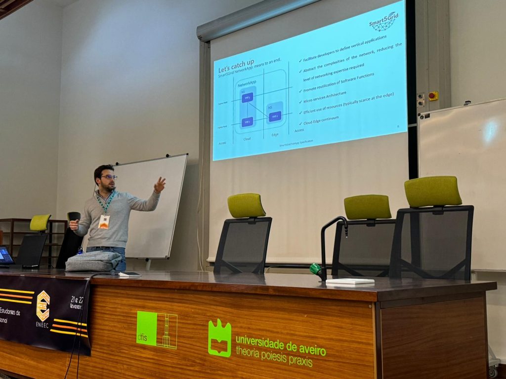 #LearnaboutSmart5Grid: Earlier this year, Hélio Simeão from @ubiwhere presented Smart5Grid and the opportunity that students have to interact with experts from the energy during the ENEEC event. @6G_SNS @CORDIS_EU @EUScienceInnov