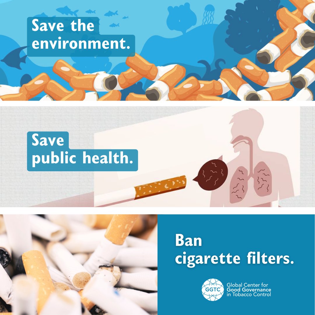 WHO backs an urgent ban on cigarette filters. Ending the tobacco industry's decades-long deception is crucial for public health and the environment. Read here: bit.ly/49I0MIJ #INC4 #PlasticsTreaty