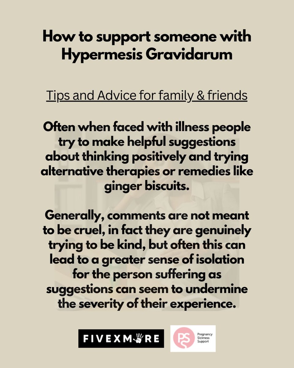 Here are ways you can support someone suffering with HG @HGSupportUK