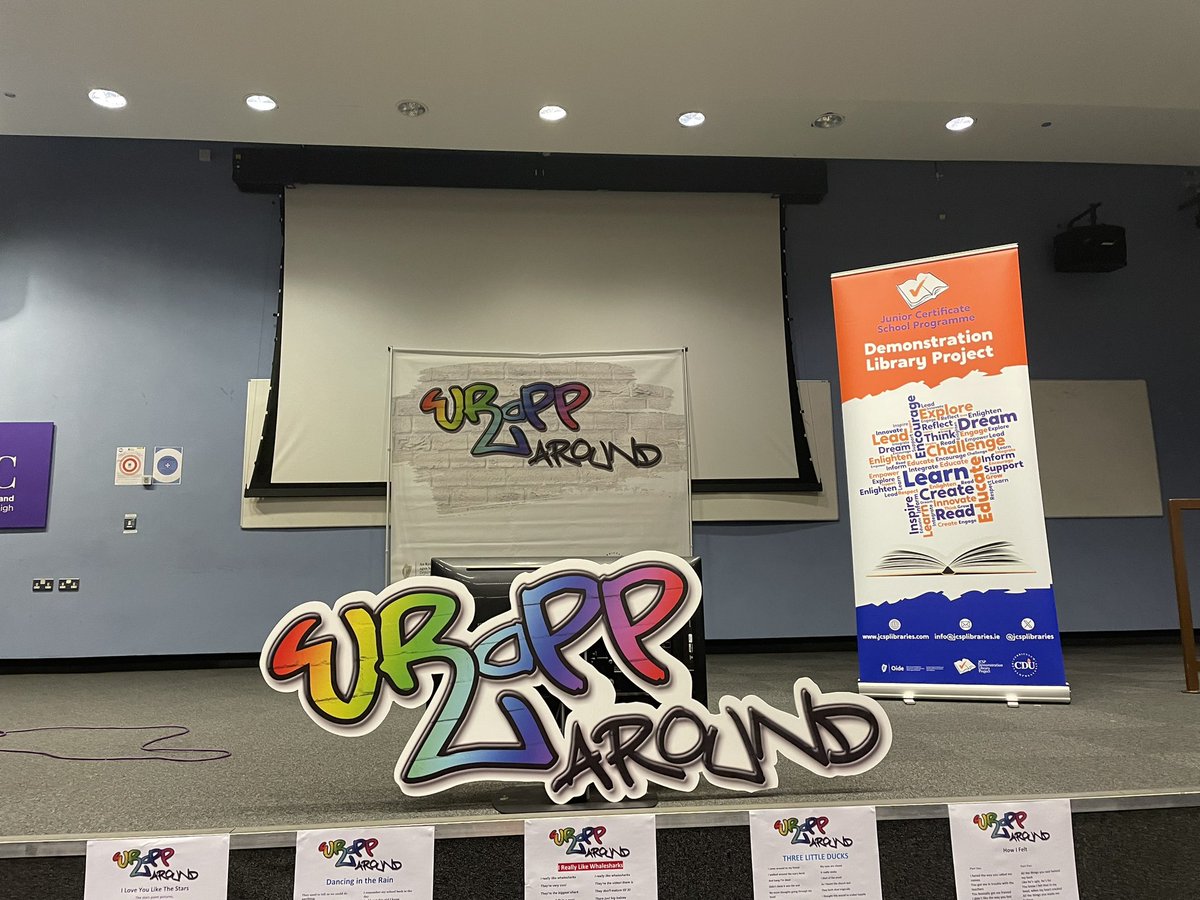 jcsplibraries's tweet image. WRaPParound about to kick off in the beautiful Boole4 Theatre in @UCC   Exciting. 
#WRaPParound #Poetry #StudentVoice