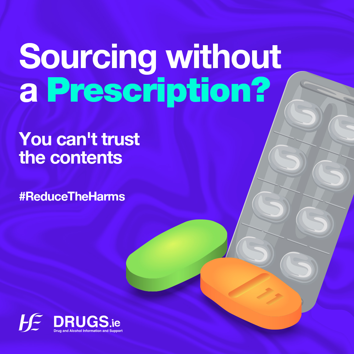 If you source benzodiazepines without a prescription, you can’t be sure of the contents. Tablets could contain new and risky types of drugs. Find out more about risks of buying benzos without a prescription here: bit.ly/4beRB3B