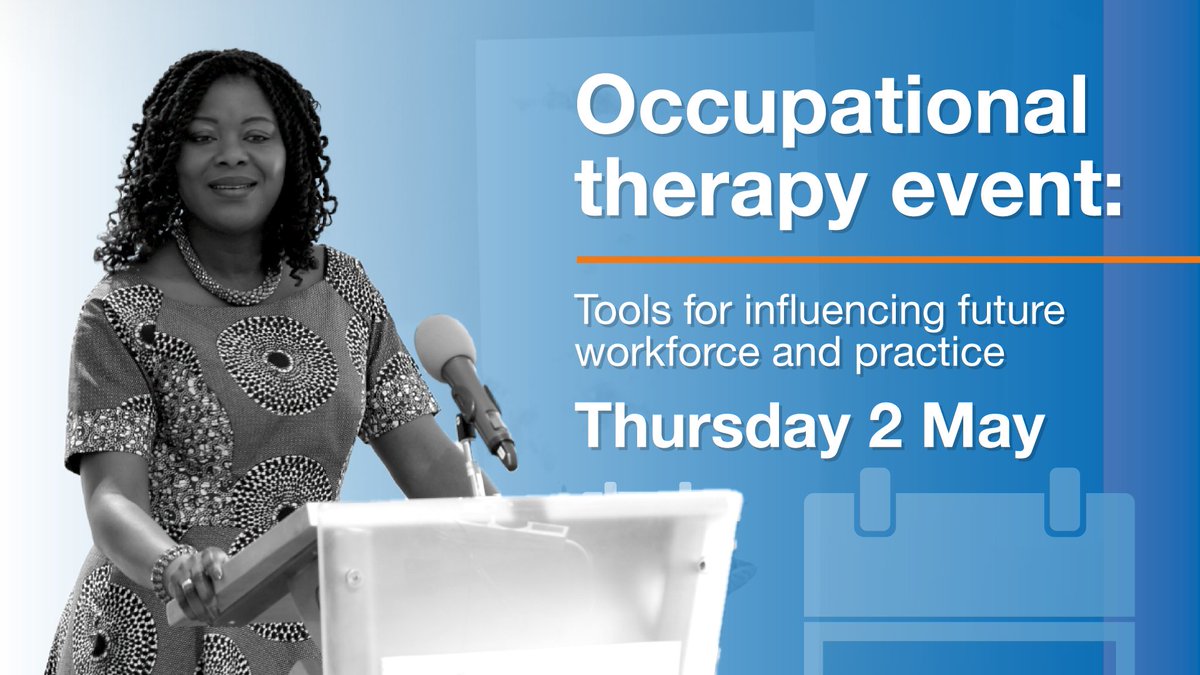 💻 #OccupationalTherapist event: 'Tools for influencing future workforce & practice' 📅 Thurs 2 May June 🕛 10:00 – 15:00 📍Online Hear from speakers, increase your confidence, explore best practices & network with colleagues across the sector 🔗 Book now bit.ly/3TJjR7t