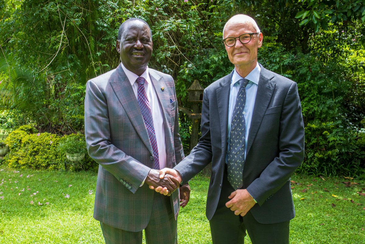 It was an honor to meet @RailaOdinga at his residence. We talked about the historic ties between Kenya🇰🇪 and Norway🇳🇴, opportunities in Africa, and the drive towards further integration across the continent. 🌍🤝
