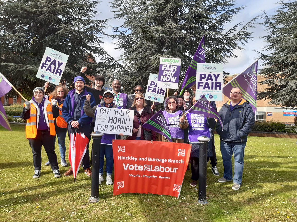 A huge thank you to our friends at Hinkley and Burbage Labour Party. Together, we will get the wages and back pay our healthcare assistants deserve! ✊